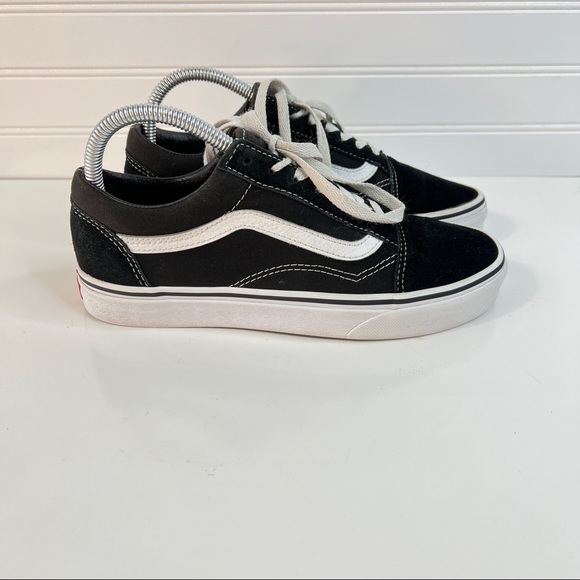 Vans Shoes - Vans Off the Wall Old Skool Black Sk8 Lo Lace Up Sneakers Sz Mens 6 Womens 7.5